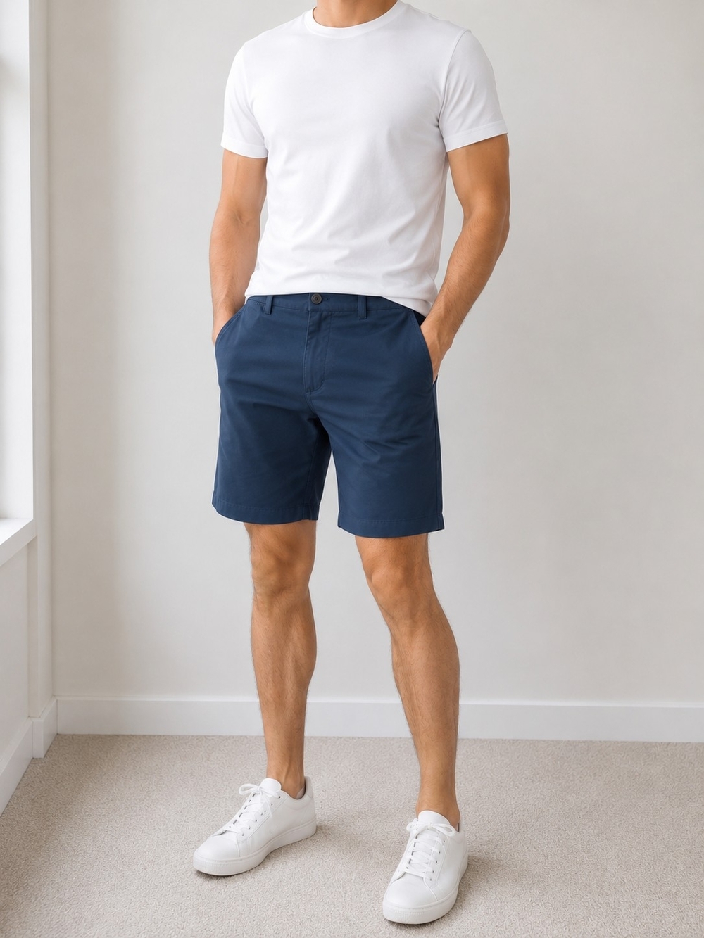 Vineyard Vines Men’s 28 On-The-Go Performance Shorts Navy Blue Stretch